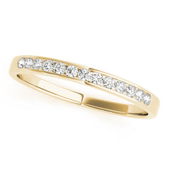 Channel Set Half Eternity Ring in Gold & Platinum