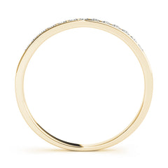 Channel Set Half Eternity Ring in Gold & Platinum