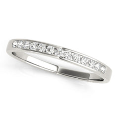 Channel Set Half Eternity Ring in Gold & Platinum