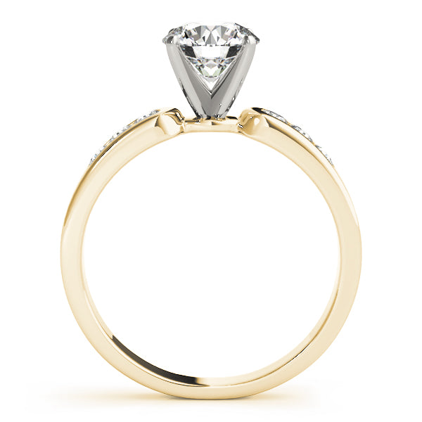 Timeless Channel-Set Round Diamond Engagement Ring — 9K/18K Gold & Platinum