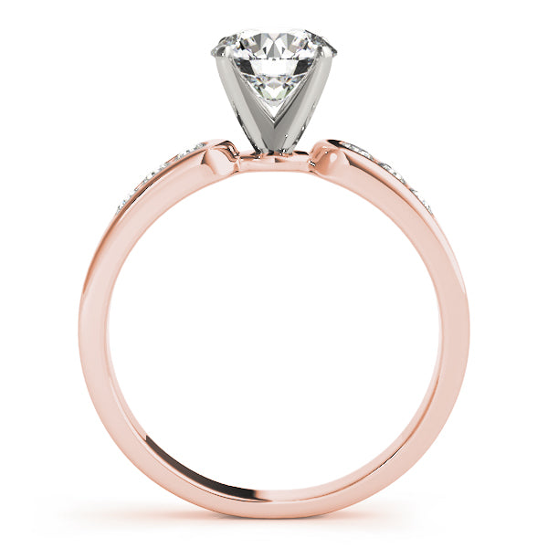 Timeless Channel-Set Round Diamond Engagement Ring — 9K/18K Gold & Platinum