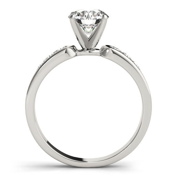 Timeless Channel-Set Round Diamond Engagement Ring — 9K/18K Gold & Platinum