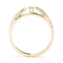 Prong Set Half Eternity Ring in Gold & Platinum