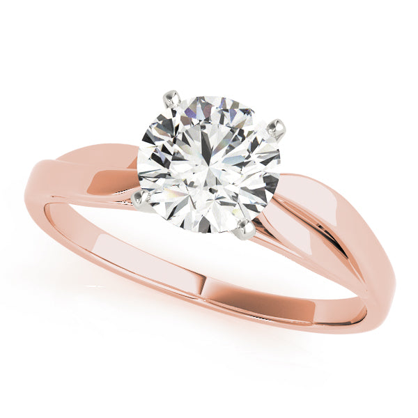 Iconic Solitaires Round Diamond Engagement Ring — 9K/18K Gold & Platinum