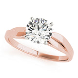 Iconic Solitaires Round Diamond Engagement Ring — 9K/18K Gold & Platinum