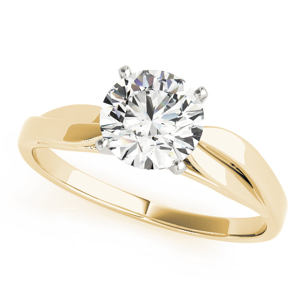 Iconic Solitaires Round Diamond Engagement Ring — 9K/18K Gold & Platinum