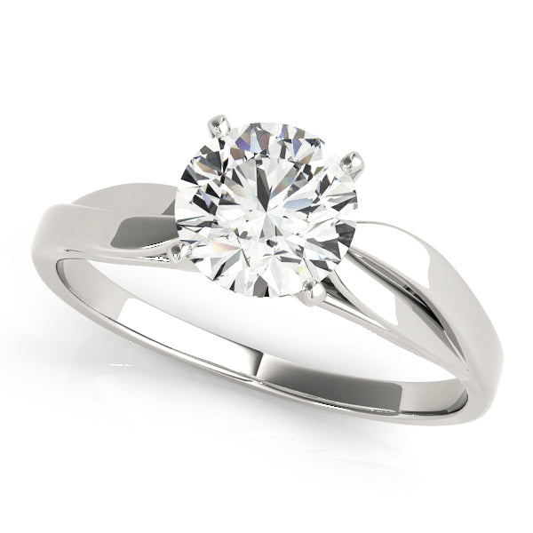Iconic Solitaires Round Diamond Engagement Ring — 9K/18K Gold & Platinum