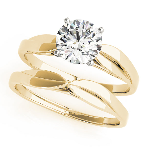 Iconic Solitaires Round Diamond Engagement Ring — 9K/18K Gold & Platinum