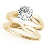 Iconic Solitaires Round Diamond Engagement Ring — 9K/18K Gold & Platinum
