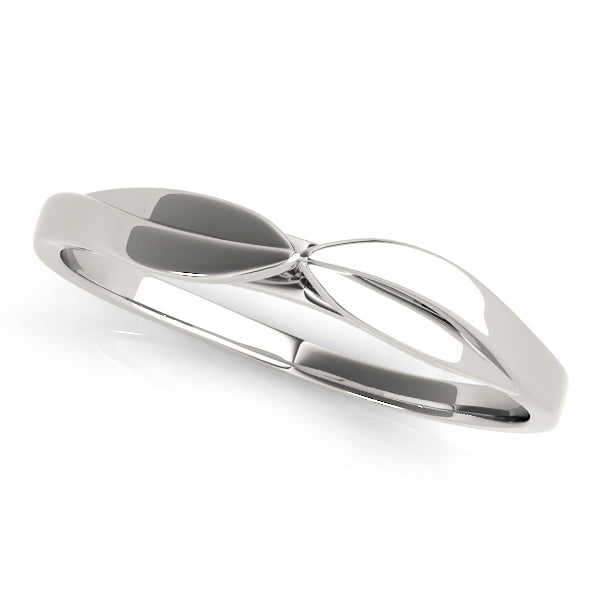 Split Shank Curved Wedding Bands Gold