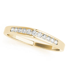 Channel Set Half Eternity Ring in Gold & Platinum