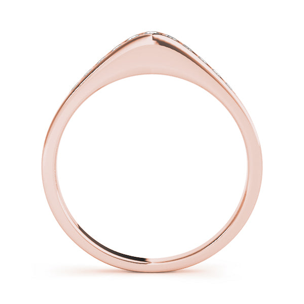 Channel Set Half Eternity Ring in Gold & Platinum