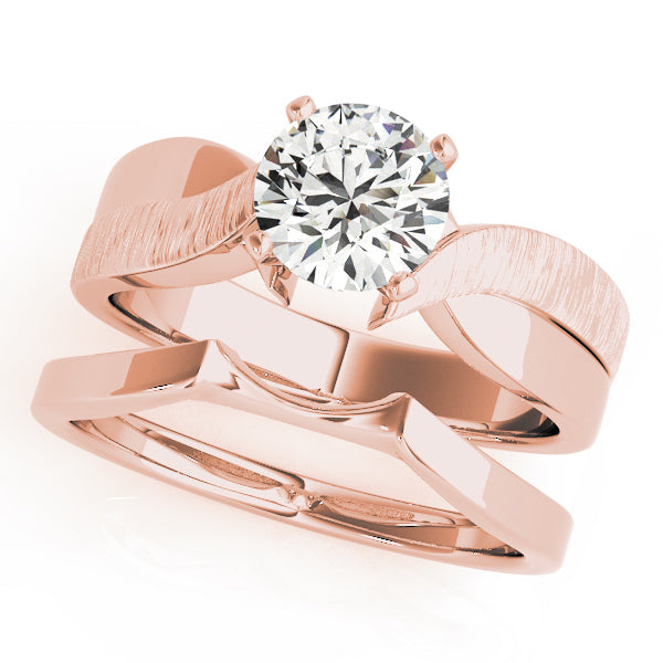 Bespoke Solitaires Any Shape Round Diamond Engagement Ring — 9K/18K Gold & Platinum