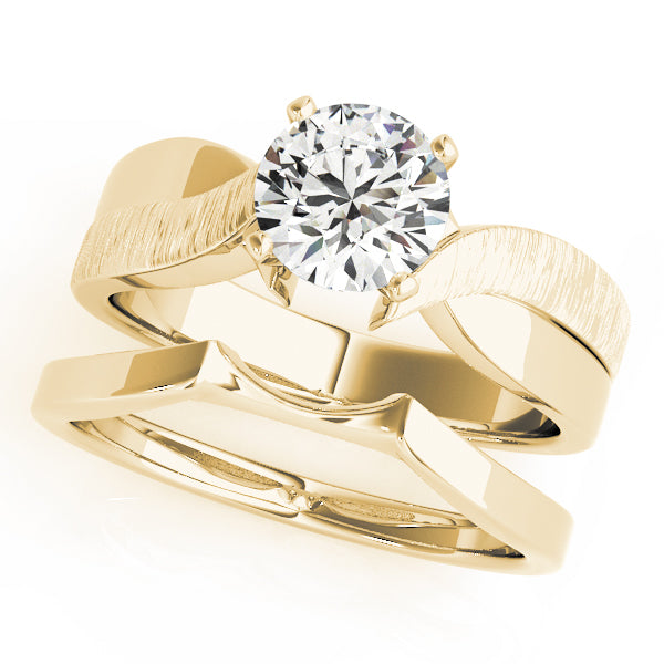 Bespoke Solitaires Any Shape Round Diamond Engagement Ring — 9K/18K Gold & Platinum