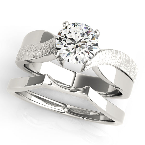 Bespoke Solitaires Any Shape Round Diamond Engagement Ring — 9K/18K Gold & Platinum
