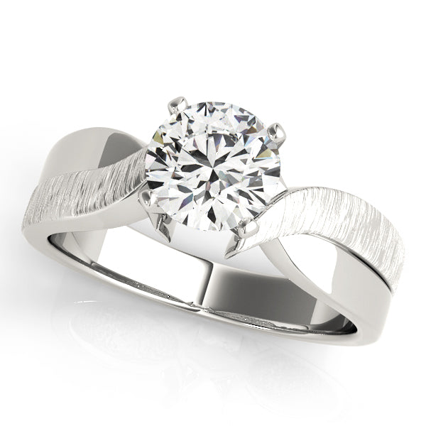 Bespoke Solitaires Any Shape Round Diamond Engagement Ring — 9K/18K Gold & Platinum