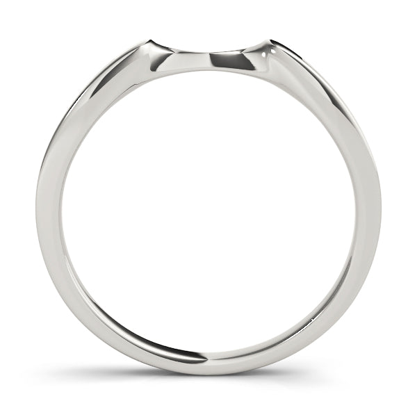 Curved Wedding Gold Band