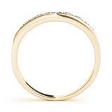 Prong in Channel Half Eternity Ring in Gold & Platinum