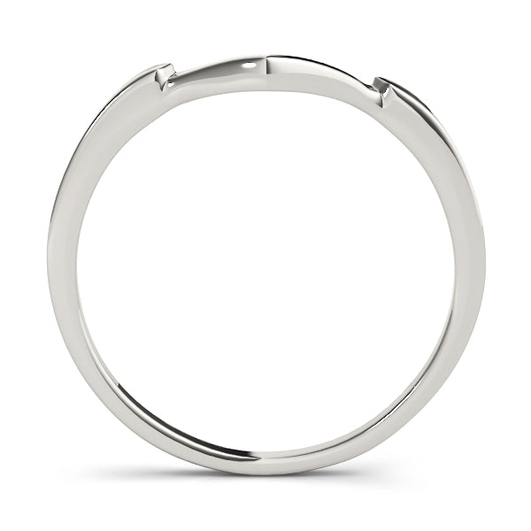Curved Wedding Gold Band