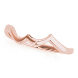 Curved Wedding Gold Band