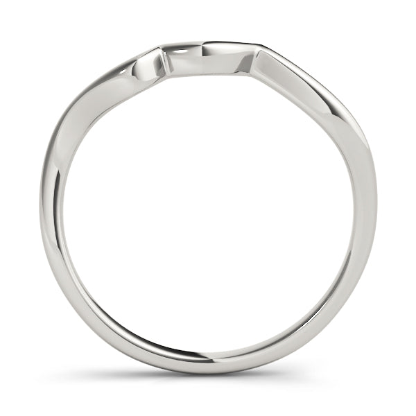 Curved Wedding Gold Band