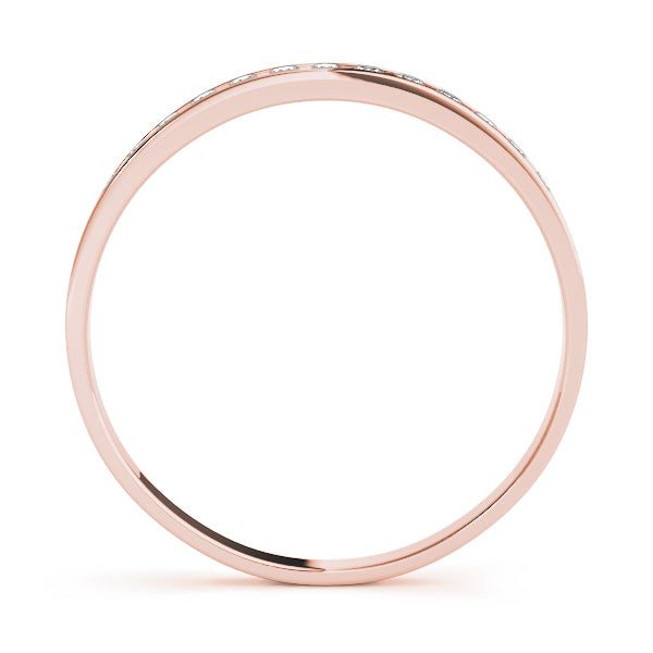 Channel Set Half Eternity Ring in Gold & Platinum