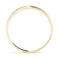Channel Set Half Eternity Ring in Gold & Platinum