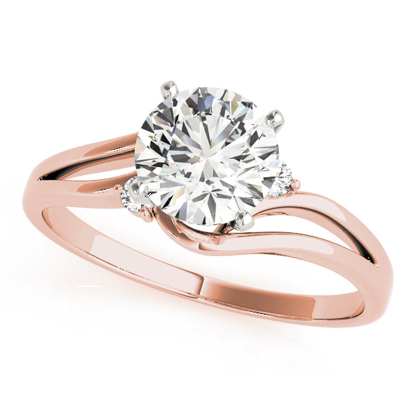 Celestial Solitaires Round Diamond Engagement Ring — 9K/18K Gold & Platinum