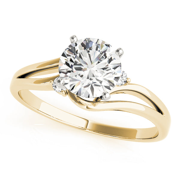 Celestial Solitaires Round Diamond Engagement Ring — 9K/18K Gold & Platinum