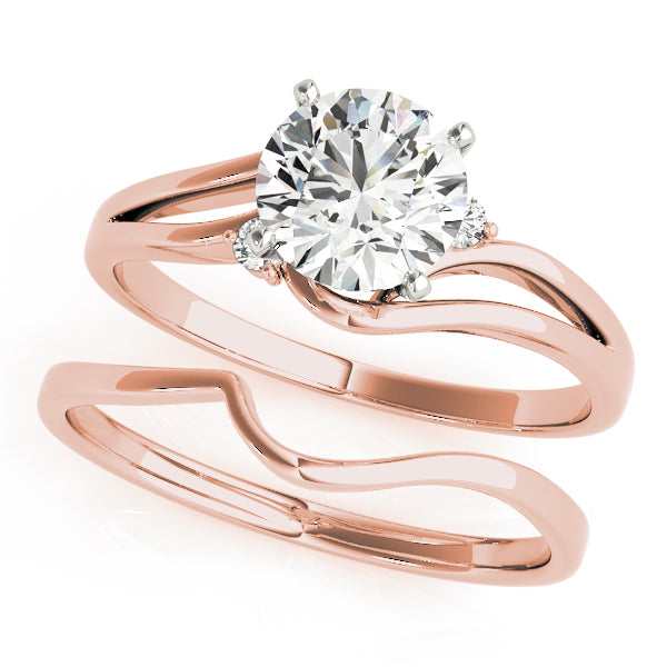 Celestial Solitaires Round Diamond Engagement Ring — 9K/18K Gold & Platinum