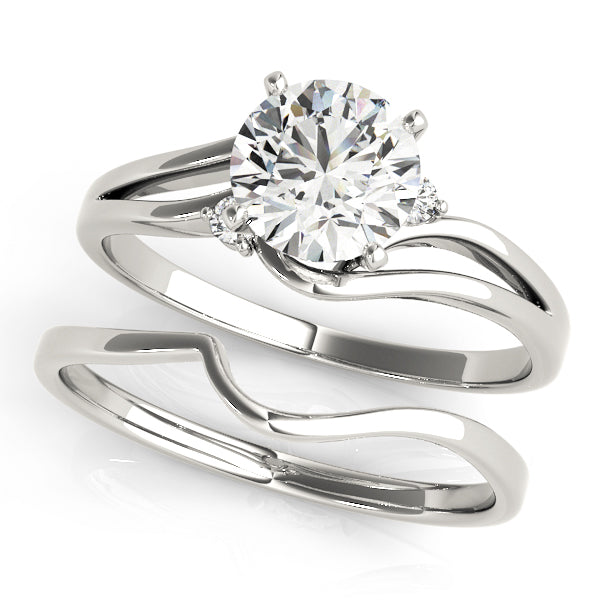 Celestial Solitaires Round Diamond Engagement Ring — 9K/18K Gold & Platinum