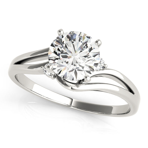 Celestial Solitaires Round Diamond Engagement Ring — 9K/18K Gold & Platinum