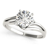 Celestial Solitaires Round Diamond Engagement Ring — 9K/18K Gold & Platinum