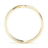 Curved Wedding Gold Band