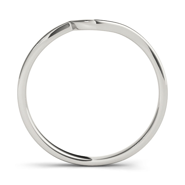 Curved Wedding Gold Band