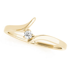 Curved Bands Half Eternity Ring in Gold & Platinum