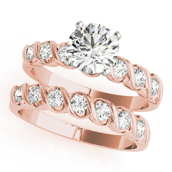 Resplendent Bezel-Set Round Diamond Engagement Ring — 9K/18K Gold & Platinum