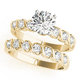 Resplendent Bezel-Set Round Diamond Engagement Ring — 9K/18K Gold & Platinum