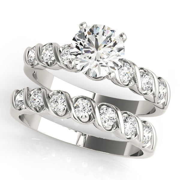 Resplendent Bezel-Set Round Diamond Engagement Ring — 9K/18K Gold & Platinum