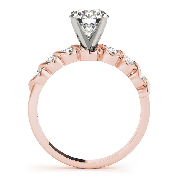 Resplendent Bezel-Set Round Diamond Engagement Ring — 9K/18K Gold & Platinum