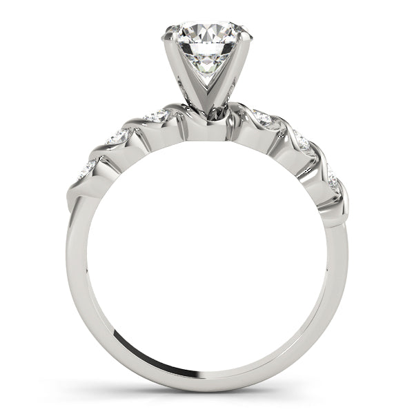 Resplendent Bezel-Set Round Diamond Engagement Ring — 9K/18K Gold & Platinum