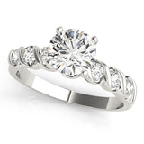 Resplendent Bezel-Set Round Diamond Engagement Ring — 9K/18K Gold & Platinum