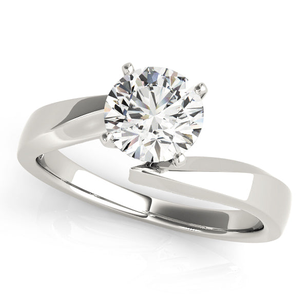 Cherished Solitaires Round Diamond Engagement Ring — 9K/18K Gold & Platinum