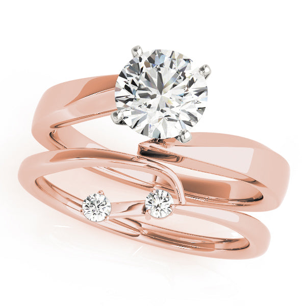 Cherished Solitaires Round Diamond Engagement Ring — 9K/18K Gold & Platinum