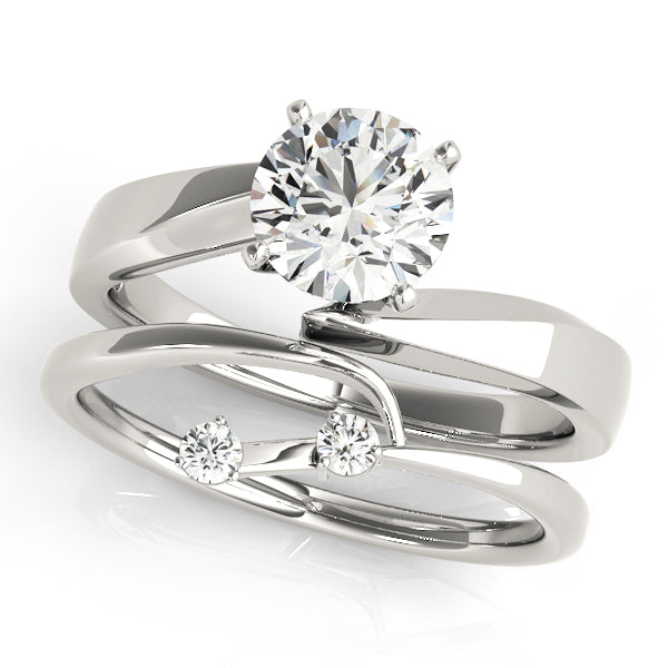 Cherished Solitaires Round Diamond Engagement Ring — 9K/18K Gold & Platinum
