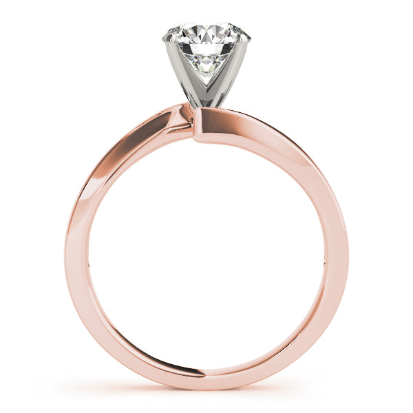 Cherished Solitaires Round Diamond Engagement Ring — 9K/18K Gold & Platinum