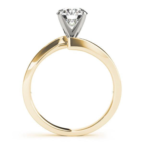 Cherished Solitaires Round Diamond Engagement Ring — 9K/18K Gold & Platinum