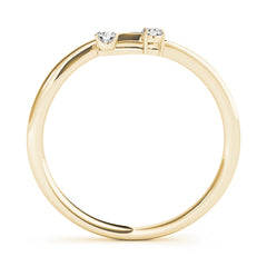 Bypass Half Eternity Ring in Gold & Platinum