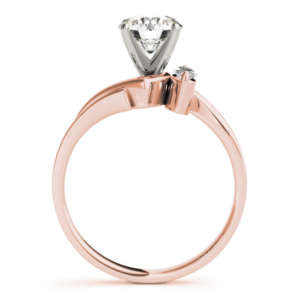 Classic Bypass Marquise Diamond Engagement Ring — 9K/18K Gold & Platinum