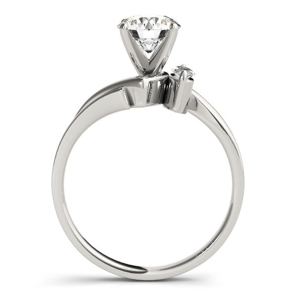Classic Bypass Marquise Diamond Engagement Ring — 9K/18K Gold & Platinum